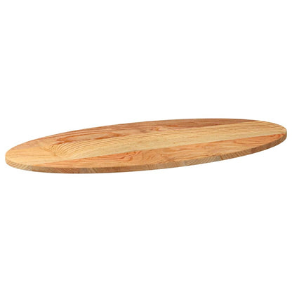 Tampo de mesa 100x50x2 cm carvalho maciça oval castanho-claro