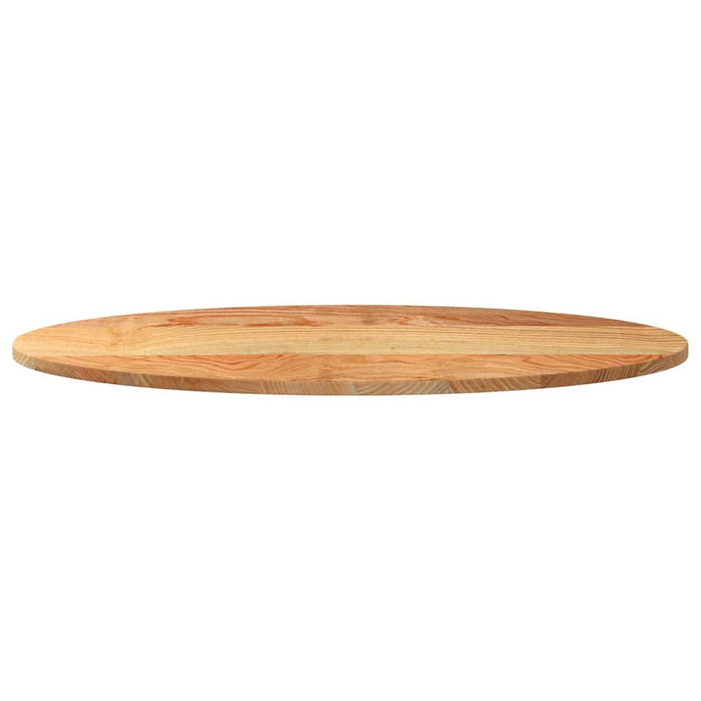 Tampo de mesa 100x50x2 cm carvalho maciça oval castanho-claro