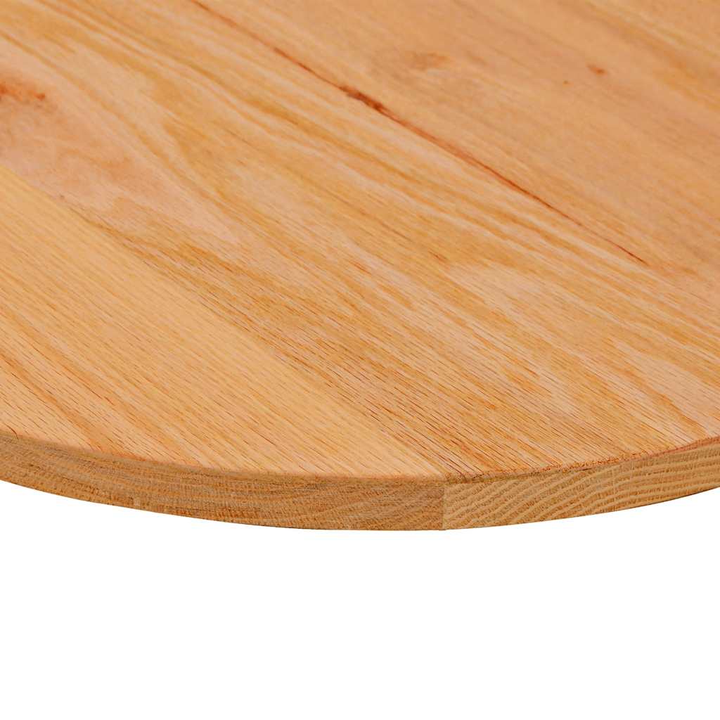 Tampo de mesa 100x50x2 cm carvalho maciça oval castanho-claro