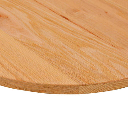 Tampo de mesa 100x50x2 cm carvalho maciça oval castanho-claro