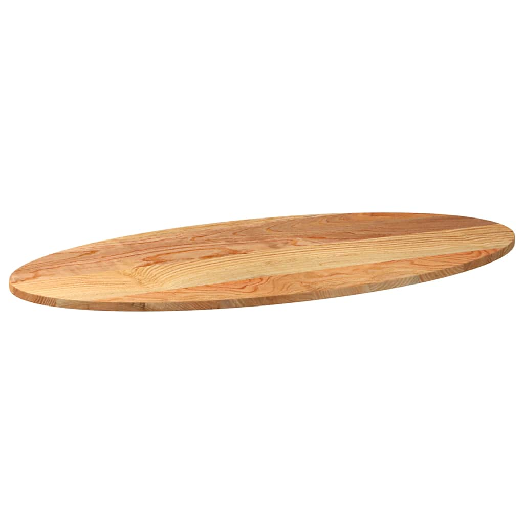 Tampo de mesa 120x60x2 cm carvalho maciça oval castanho-claro