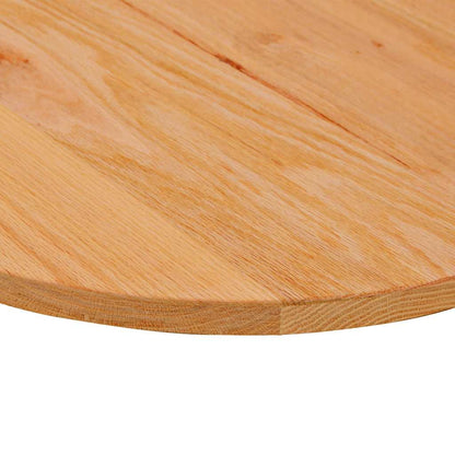 Tampo de mesa 120x60x2 cm carvalho maciça oval castanho-claro