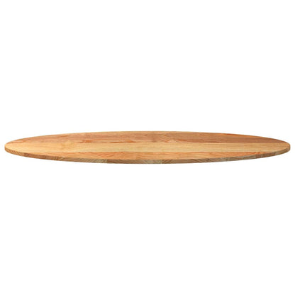 Tampo de mesa 140x60x2 cm carvalho maciça oval castanho-claro