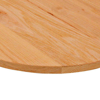 Tampo de mesa 140x60x2 cm carvalho maciça oval castanho-claro