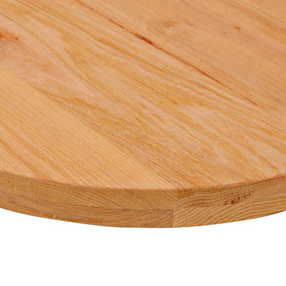 Tampo de mesa 100x50x4 cm carvalho maciça oval castanho-claro