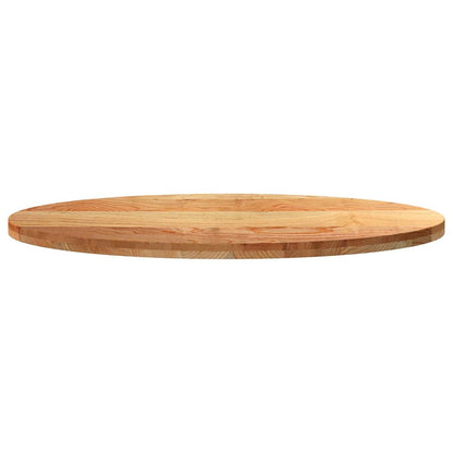 Tampo de mesa 120x60x4 cm carvalho maciça oval castanho-claro