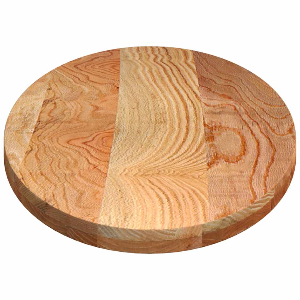 Tampo de mesa 140x60x4 cm carvalho maciça oval castanho-claro