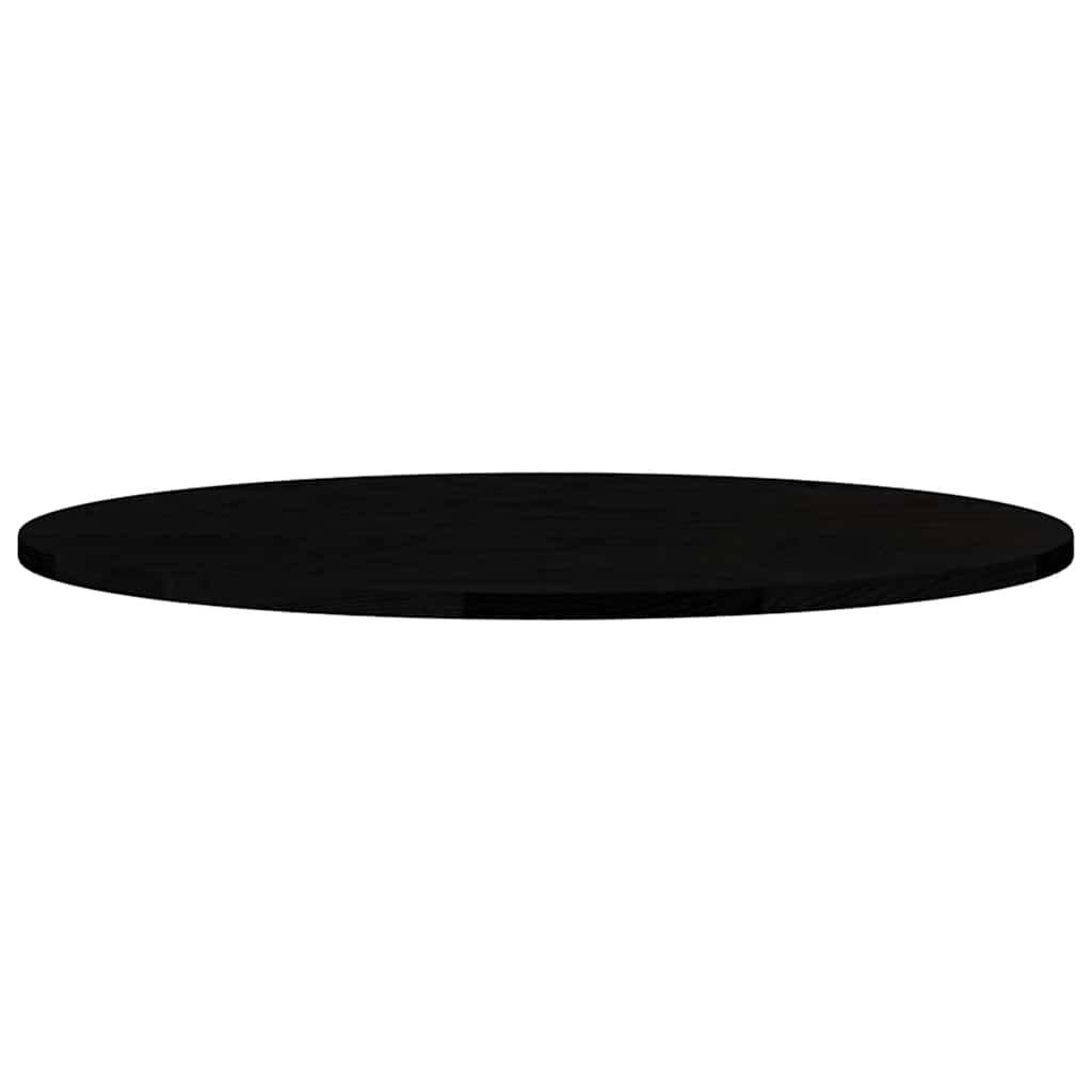 Tampo de mesa 80x40x2 cm carvalho maciça oval castanho-escuro