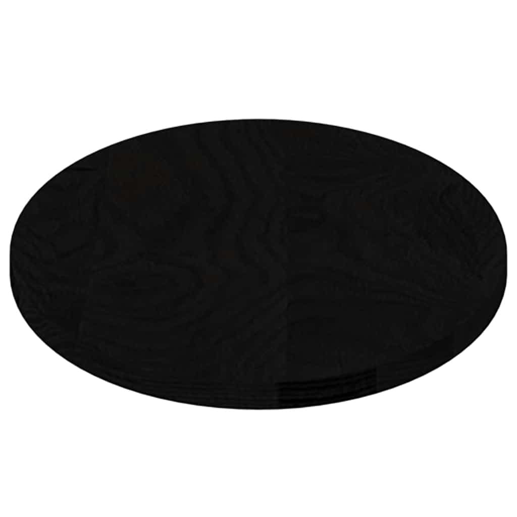 Tampo de mesa 80x40x2 cm carvalho maciça oval castanho-escuro