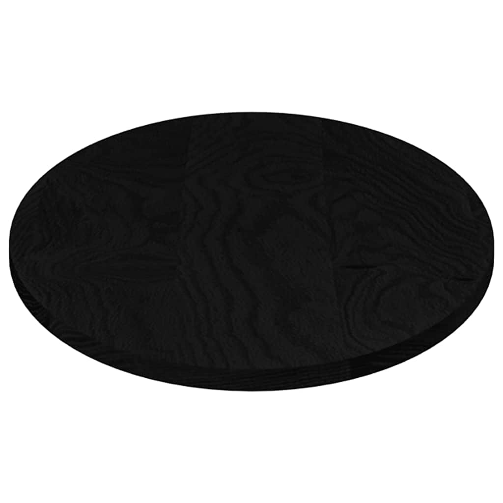 Tampo de mesa 100x50x2 cm carvalho maciça oval castanho-escuro