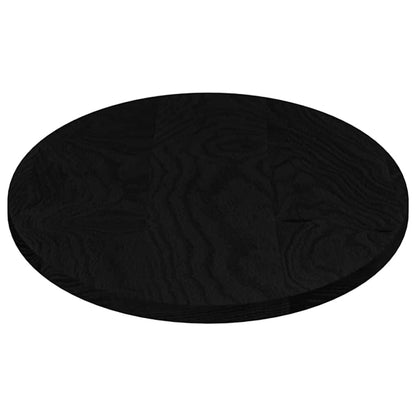 Tampo de mesa 100x50x2 cm carvalho maciça oval castanho-escuro