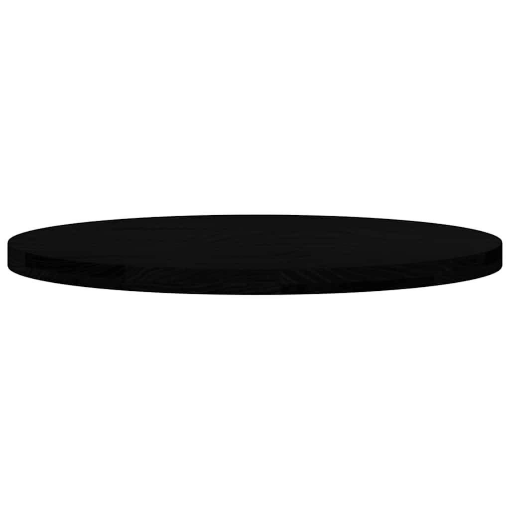 Tampo de mesa 80x40x4 cm carvalho maciça oval castanho-escuro