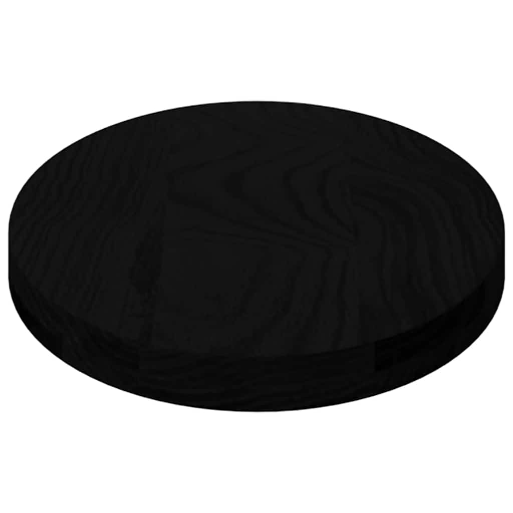 Tampo de mesa 80x40x4 cm carvalho maciça oval castanho-escuro