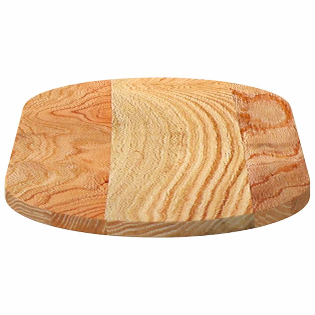 Tampo de mesa 80x40x2 cm carvalho maciça oval castanho-claro