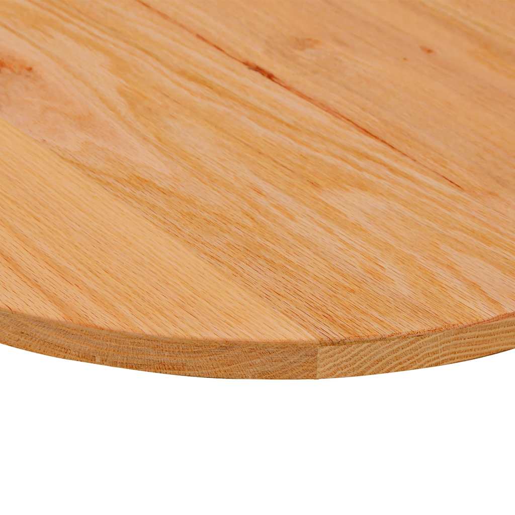 Tampo de mesa 140x60x2 cm carvalho maciça oval castanho-claro