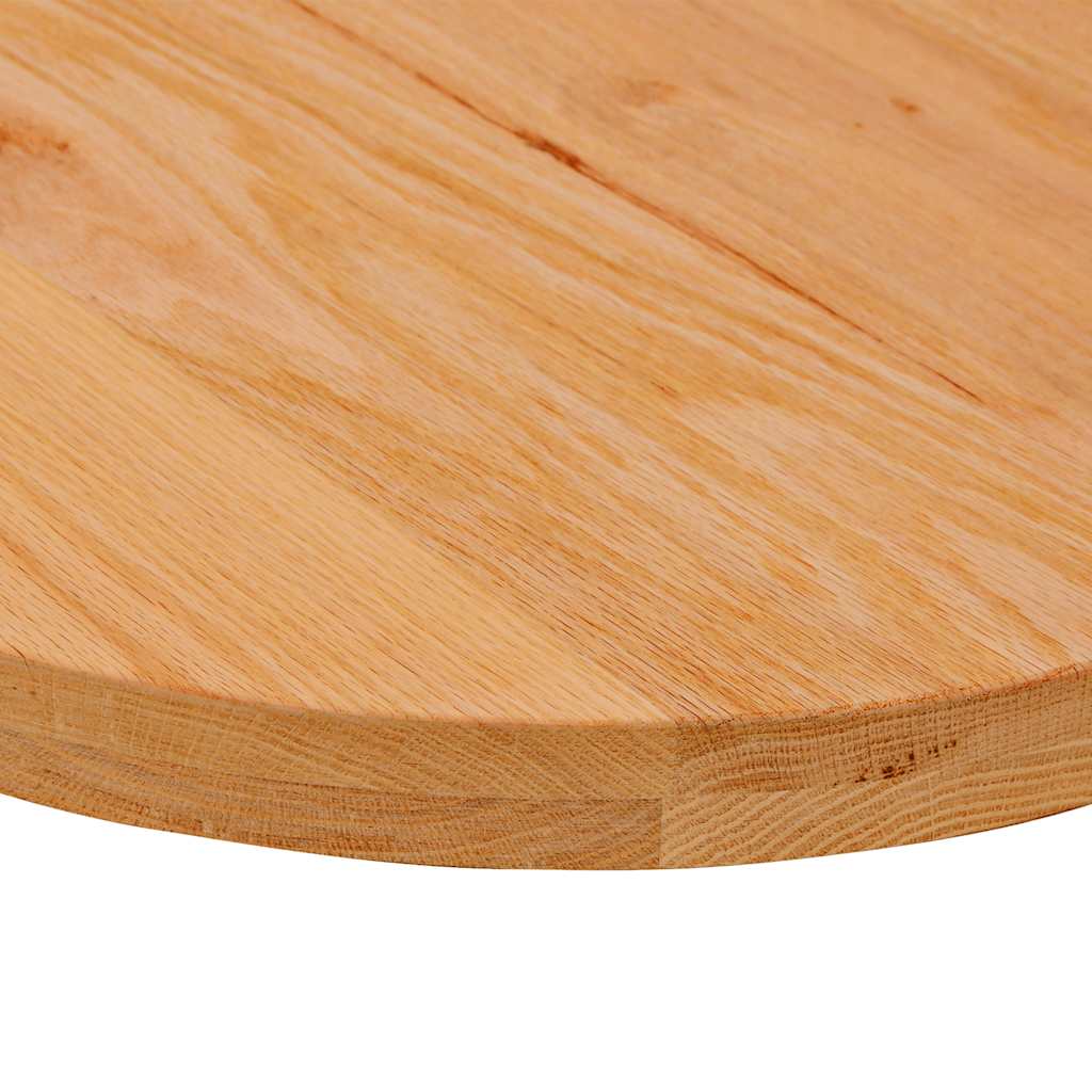 Tampo de mesa 100x50x4 cm carvalho maciça oval castanho-claro