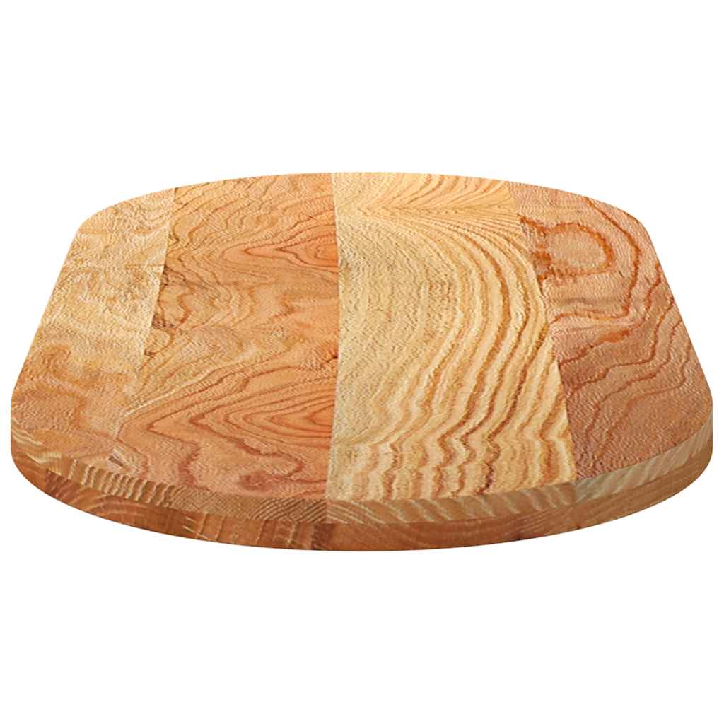 Tampo de mesa 120x60x4 cm carvalho maciça oval castanho-claro