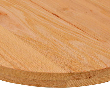 Tampo de mesa 140x60x4 cm carvalho maciça oval castanho-claro