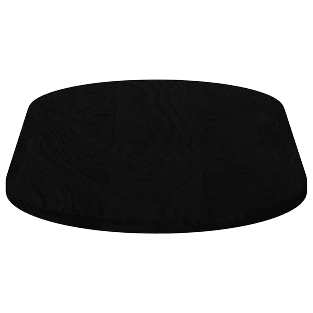 Tampo de mesa 100x50x2 cm carvalho maciça oval castanho-escuro