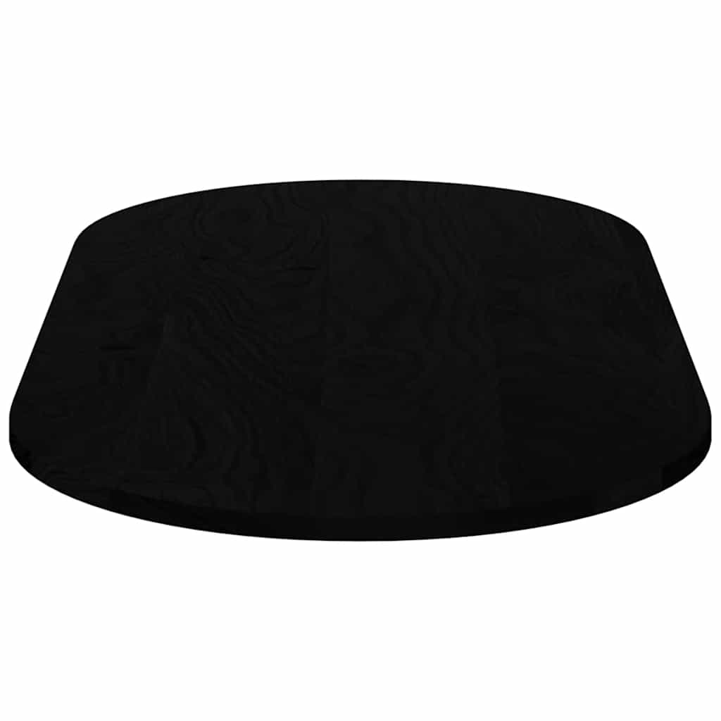 Tampo de mesa 120x60x2 cm carvalho maciça oval castanho-escuro