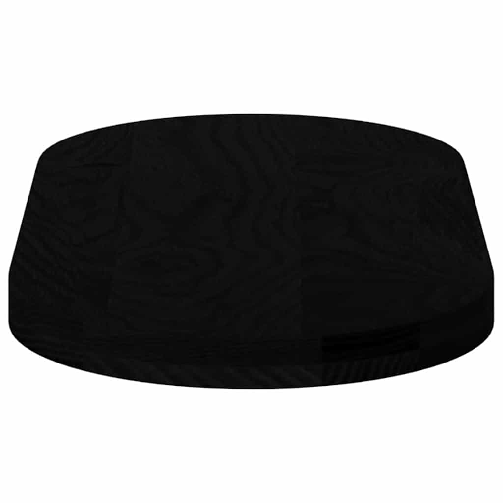 Tampo de mesa 80x40x4 cm carvalho maciça oval castanho-escuro