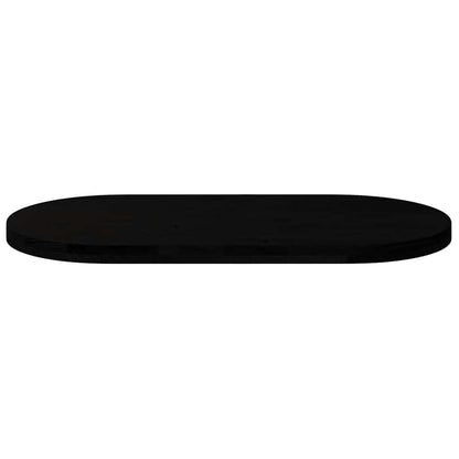 Tampo de mesa 100x50x4 cm carvalho maciça oval castanho-escuro