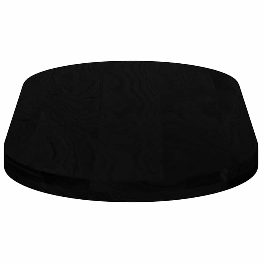 Tampo de mesa 100x50x4 cm carvalho maciça oval castanho-escuro