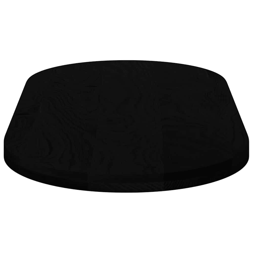 Tampo de mesa 120x60x4 cm carvalho maciça oval castanho-escuro