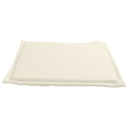 Almofadas de assento de jardim 4 pcs 45x45x2 cm cor creme