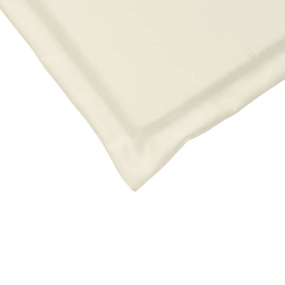 Almofadas de assento de jardim 4 pcs 45x45x2 cm cor creme