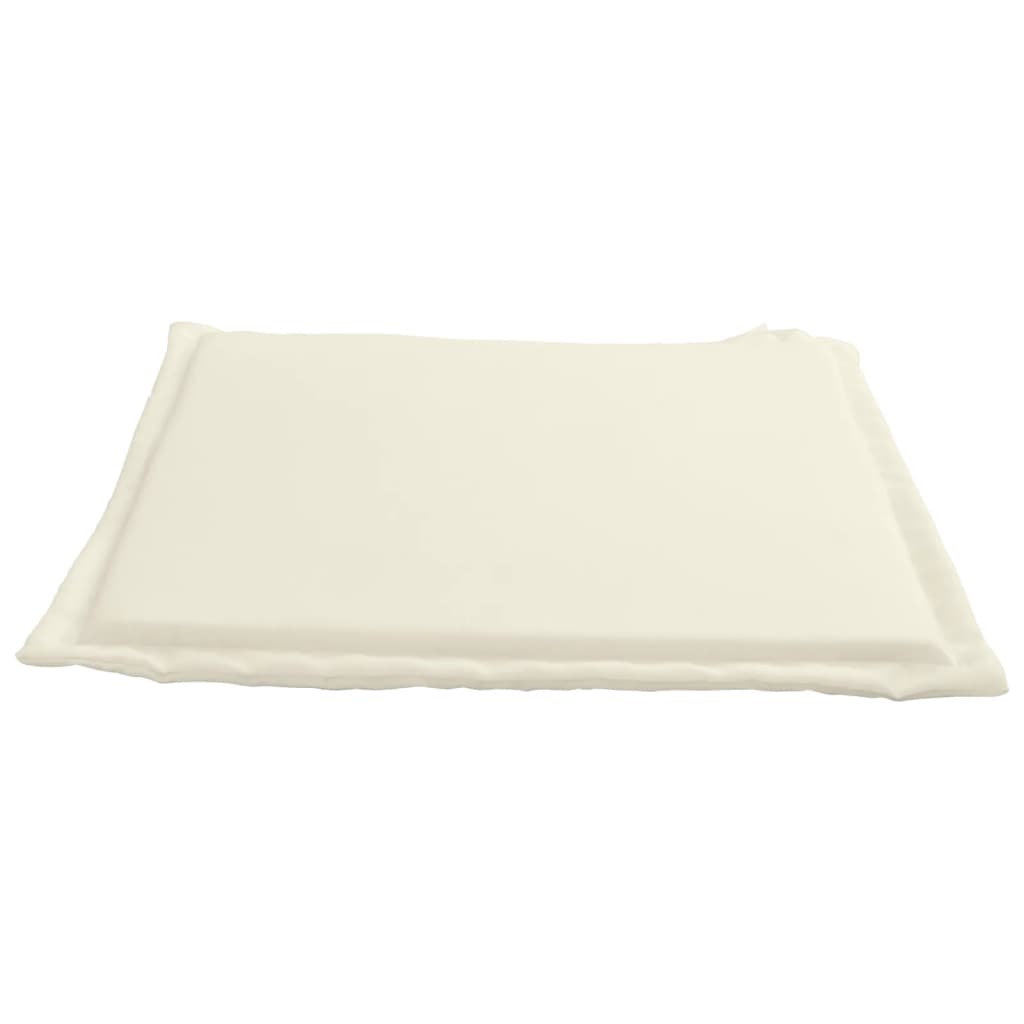 Almofadas de assento de jardim 6 pcs 45x45x2 cm cor creme