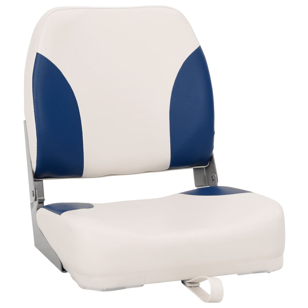 2 pcs conjunto assento barco dobrável 41x36x48 cm azul e branco