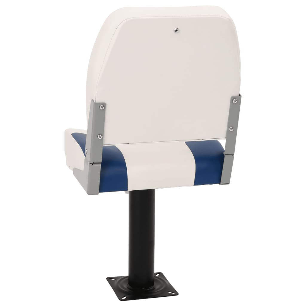 2 pcs conjunto assento barco dobrável 41x36x48 cm azul e branco