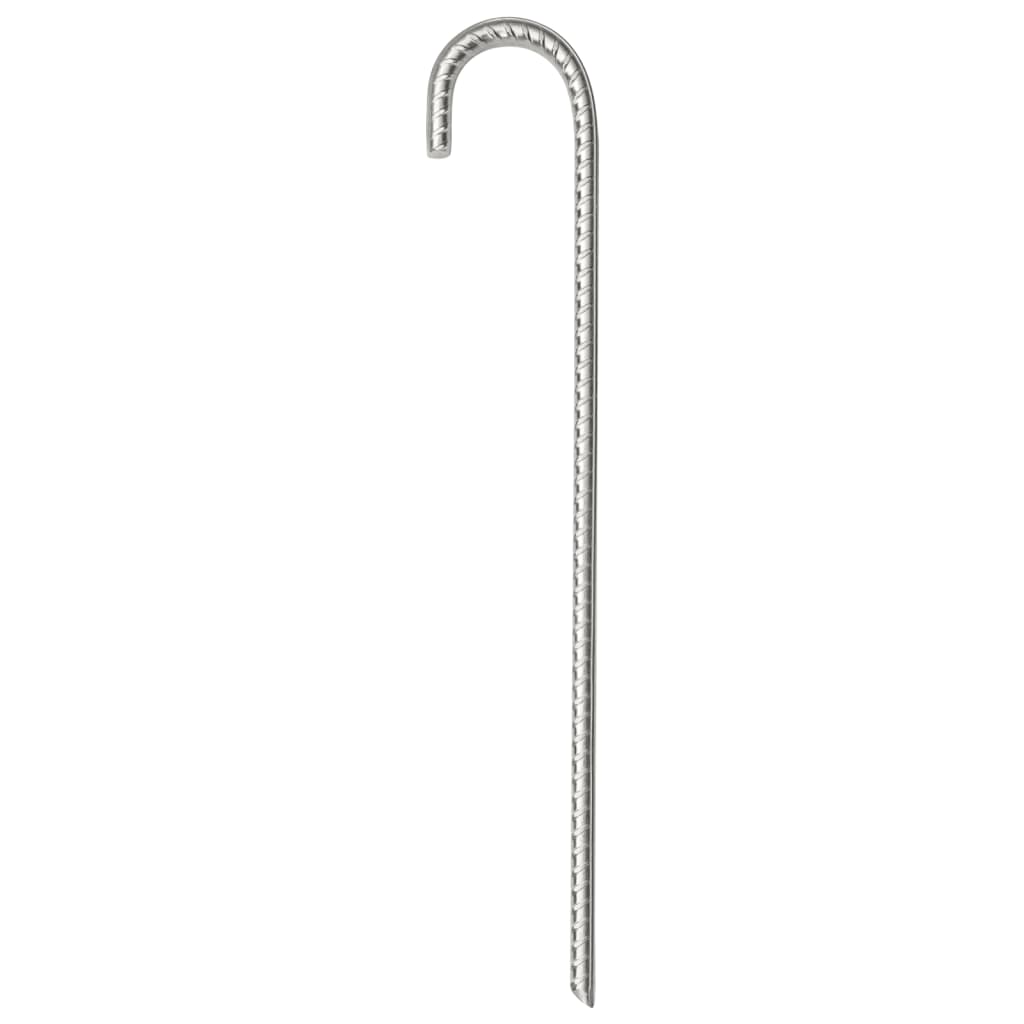 Estacas para tenda 12 pcs 37 cm Ø10 mm aço galvanizado