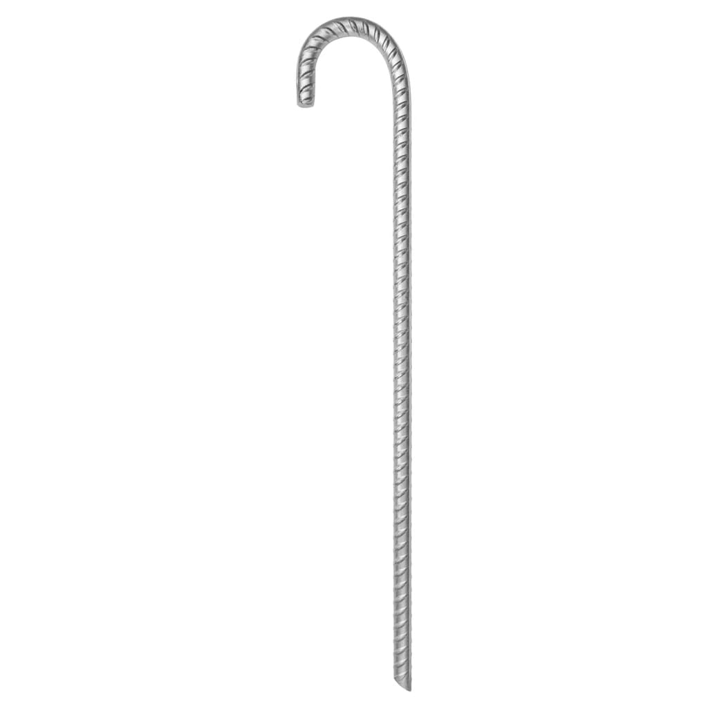 Estacas para tenda 12 pcs 41,5 cm Ø12 mm aço galvanizado