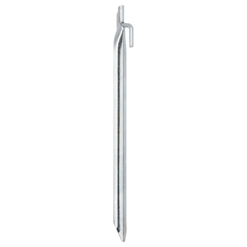 Estacas p/ tenda 24 pcs forma de V 29,5cm Ø20mm aço galvanizado