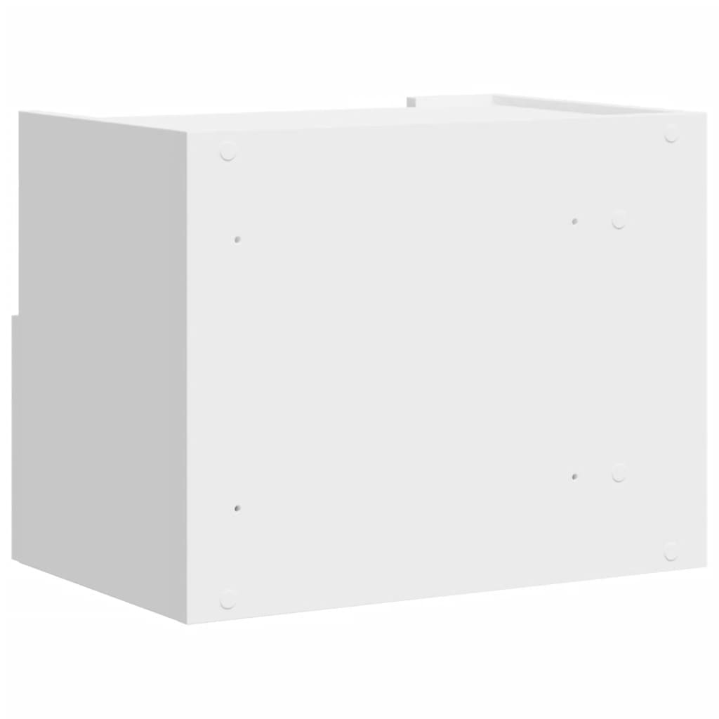 Mesa de cabeceira de parede 45x30x35 cm branco