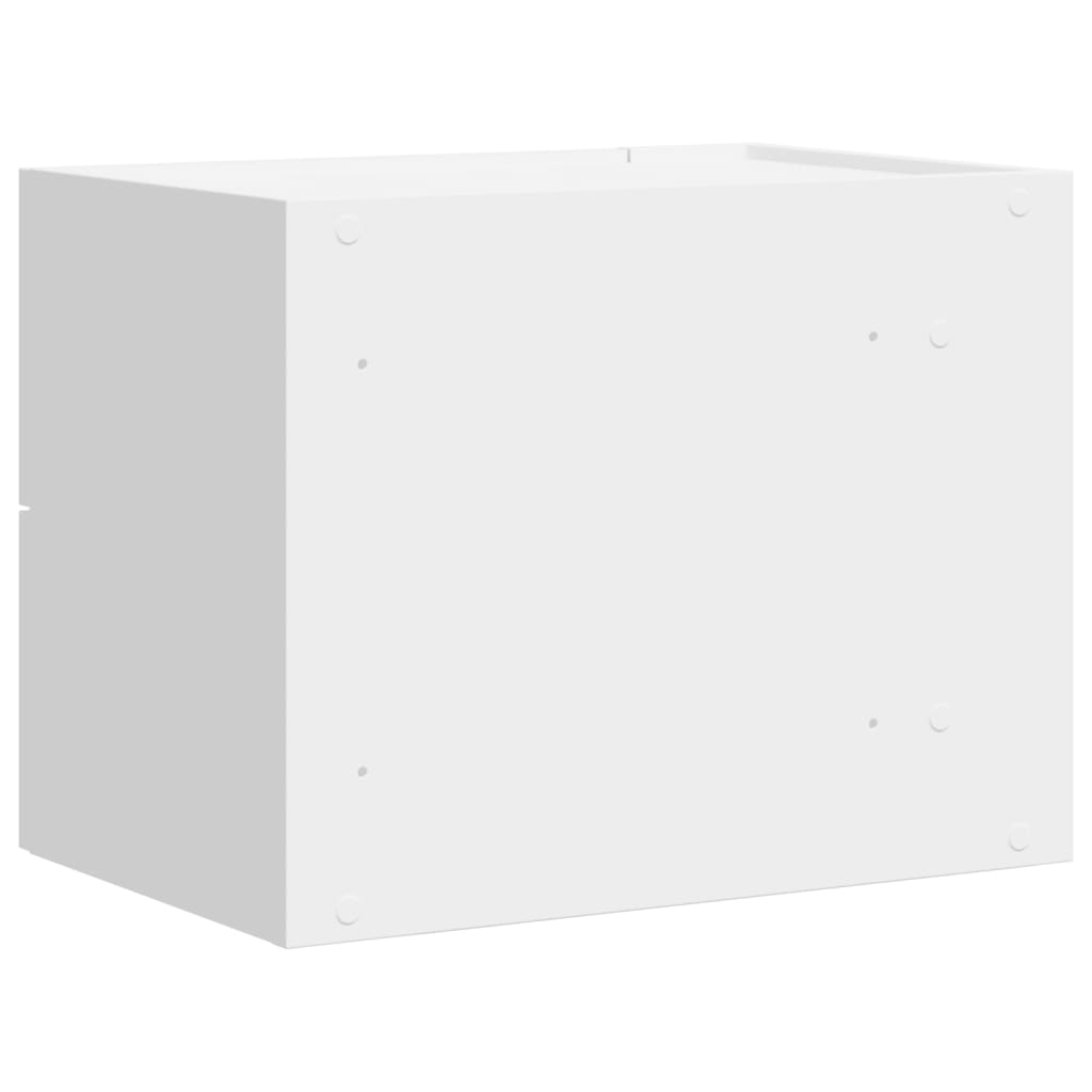 Mesas de cabeceira de parede 2 pcs 45x30x35 cm branco