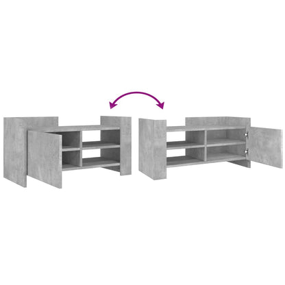 Móvel de TV 80x35x40 cm derivados de madeira cinza-cimento