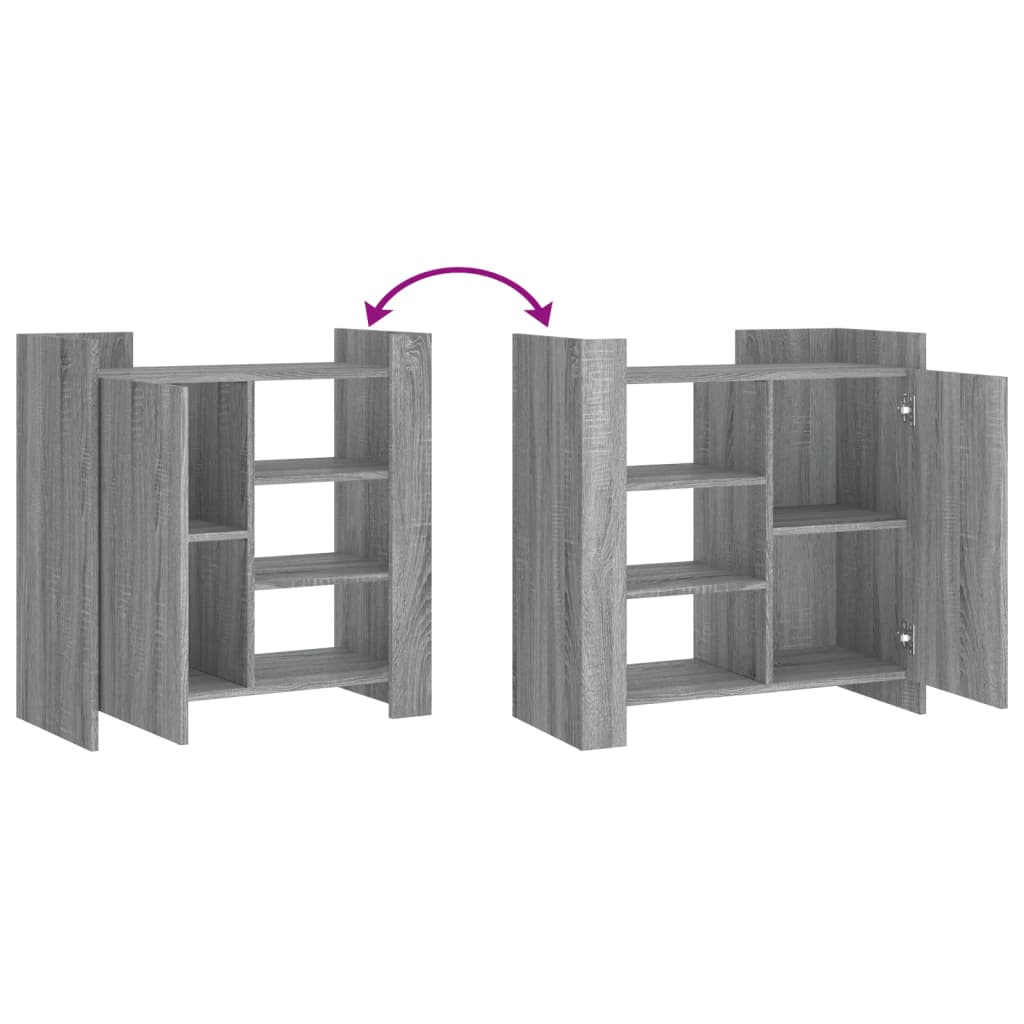 Aparador 73,5x35x75 cm derivados de madeira cinzento sonoma