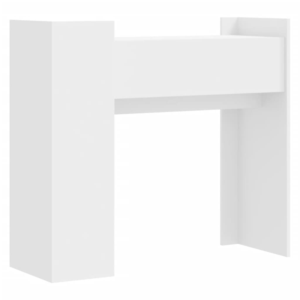 Mesa consola 100x35x90 cm derivados de madeira branco