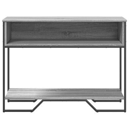 Mesa consola 100x35x74,5 cm derivados madeira cinzento sonoma