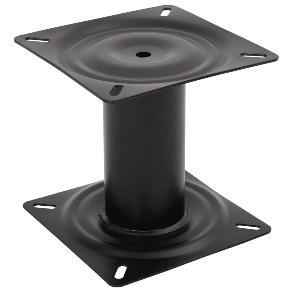 Pedestal para assento de barco 18 cm aço preto