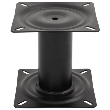 Pedestal para assento de barco 18 cm aço preto