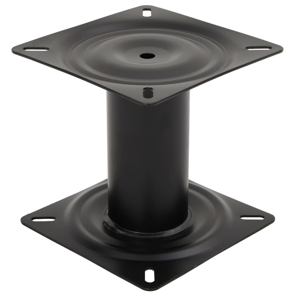 Pedestal para assento de barco 18 cm aço preto