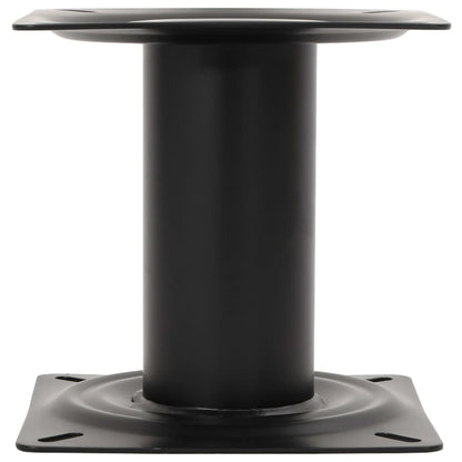 Pedestal para assento de barco 18 cm aço preto