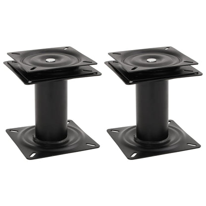 2 pcs pedestais para banco de barco giratórios a 360° aço