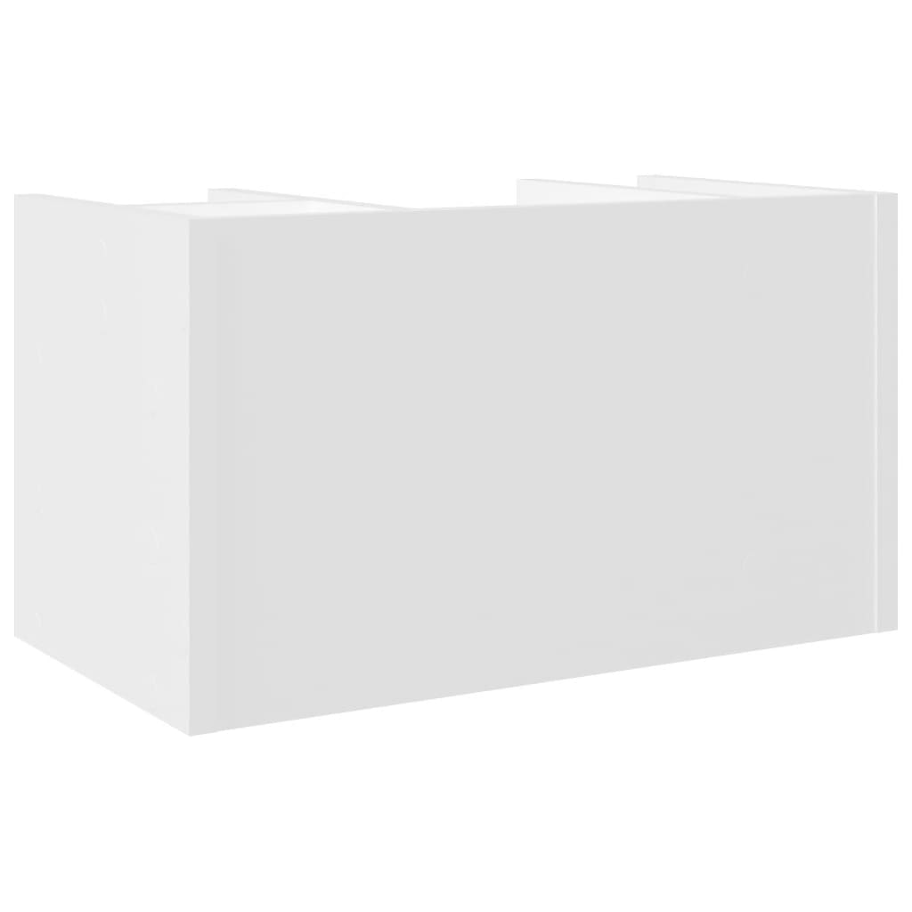 Organizador de secretária 44,5x24x25cm derivados madeira branco