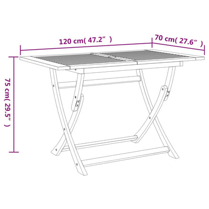 Conjunto de jantar p/ jardim 5 pcs madeira de acácia maciça