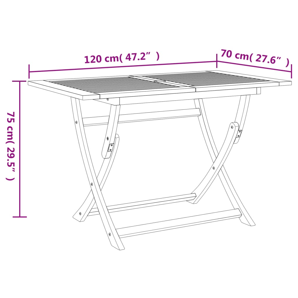 7 pcs conjunto de jantar para jardim madeira de acácia maciça